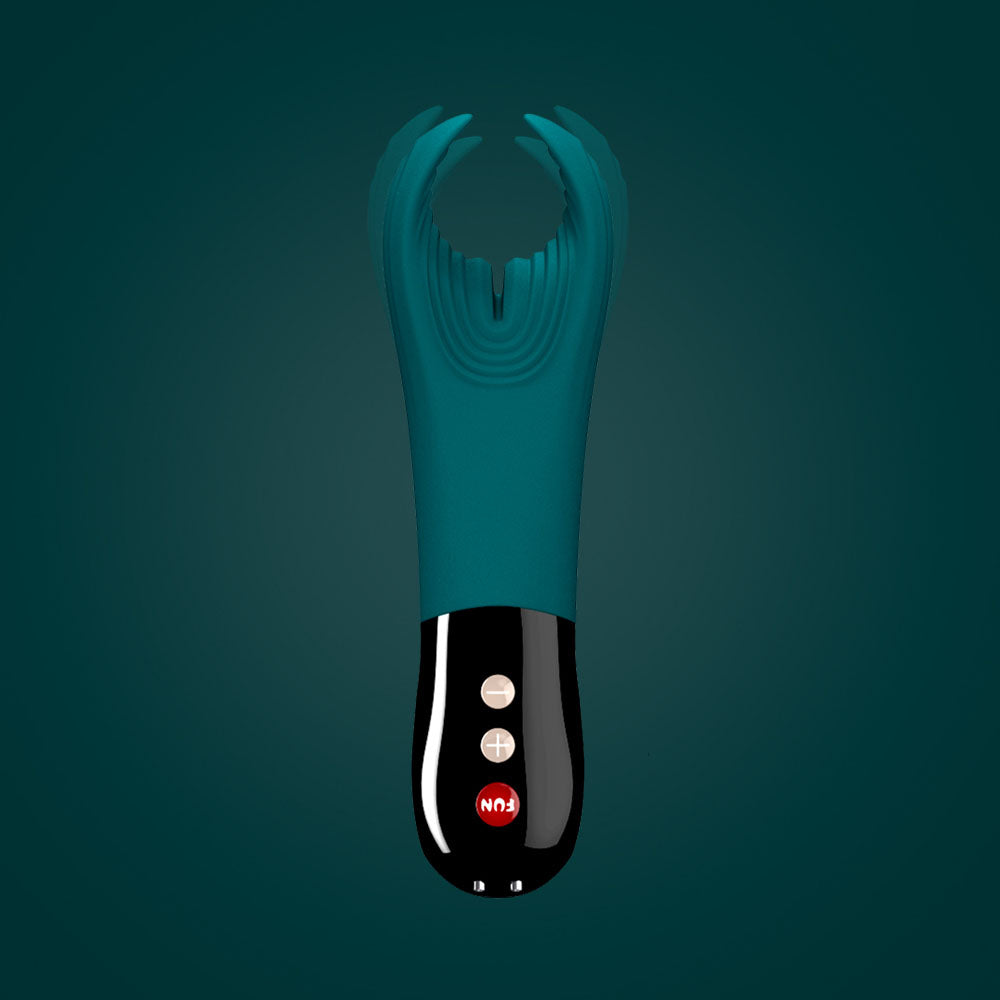 Fun Factory MANTA deep sea blue-black - Deep Sea Blue 18 cm USB Rechargeable Mens & Couples Vibrator
